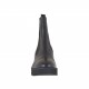 Stivaletto da donna con elastici e borchie in pelle nera zeppa 4 - Misure disponibili: 46