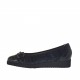 Ballerina da donna con accessorio in velluto e vernice nera zeppa 3 - Misure disponibili: 32