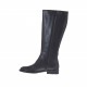 Bottes pour femmes avec fermeture éclair interieur et boucle en cuir noir talon 2 - Pointures disponibles:  33