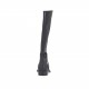 Bota para mujer con cremallera interna y hebilla en piel negra tacon 2 - Tallas disponibles:  33