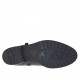 Bottes pour femmes avec fermeture éclair interieur et boucle en cuir noir talon 2 - Pointures disponibles:  33