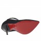 Decolté da donna con fascetta in camoscio e vernice nera con borchie tacco 10 - Misure disponibili: 42