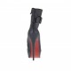 Stivaletto con cerniera, fibbia e plateau in pelle e pelle elasticizzata nera tacco 12 - Misure disponibili: 42