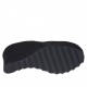 Woman's pump with coated wedge heel and platform in black leather with wedge heel 9 - Available sizes:  42