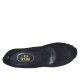 Woman's pump with coated wedge heel and platform in black leather with wedge heel 9 - Available sizes:  42