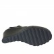 Decolté da donna con cinturino charleston e zeppa e plateau rivestiti in pelle nera  zeppa 9 - Misure disponibili: 43