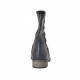 Bottines pour femmes avec goujons en cuir noir et talon 2 - Pointures disponibles:  34