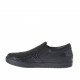 Zapato para mujer con elasticos en piel y charol imprimido negro cuña 2 - Tallas disponibles:  32