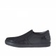 Zapato para mujer con elasticos en piel, charol y encaje negro cuña 2 - Tallas disponibles:  32