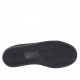 Zapato deportivo con cordones y cremalleras para mujer en piel negra y charol granate cuña 2 - Tallas disponibles:  32