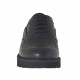 Zapato oxford para mujer con cordones en piel negra cuña 3 - Tallas disponibles:  44