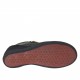 Zapato con cordones, cremallera y plataforma en gamuza y charol negro y piel color latón cuña 7 - Tallas disponibles:  42