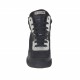 Zapato con cordones, tachuelas y plataforma en gamuza y piel negra,charol plateado y brillante bronce de cañon cuña 7 - Tallas disponibles:  42