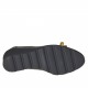 Zapato de salon para mujer con moño ocre en piel y piel nobuk imprimida marron oscura cuña 6 - Tallas disponibles:  42