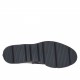 Damenstiefelette mit Reissverschluss und silbernem Gummiband aus schwarzem Lack- und Wildleder Keilabsatz 3 - Verfügbare Größen:  33