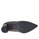 Stivaletto da donna con cerniera e strass in camoscio taupe tacco 7 - Misure disponibili: 42