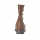 Stivaletto da donna con borchie in pelle cuoio tacco 2 - Misure disponibili: 33, 47