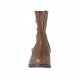 Stivaletto da donna con borchie in pelle cuoio tacco 2 - Misure disponibili: 33, 47