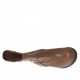 Stivaletto da donna con borchie in pelle cuoio tacco 2 - Misure disponibili: 33, 47