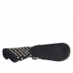 Bottines pour femmes avec boucles et goujons en daim noir talon 2 - Pointures disponibles:  33