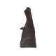 Stivaletto da donna con cerniera e cinturino in camoscio testa di moro zeppa 5 - Misure disponibili: 42