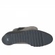 Stivale da donna con elastici in pelle nera zeppa 5 - Misure disponibili: 42