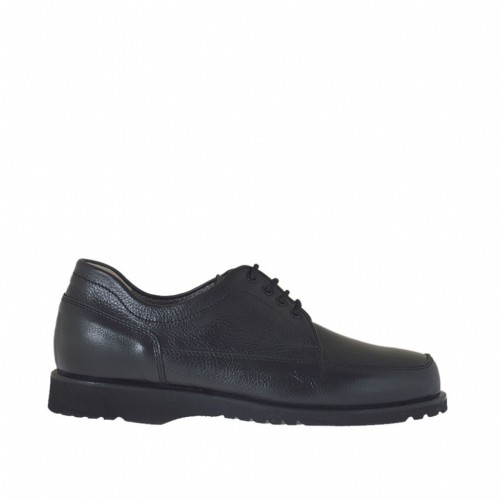 Scarpa stringata da uomo in pelle nera - Misure disponibili: 50