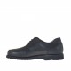 Laced men's shoe in black leather - Available sizes:  50