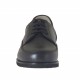 Laced men's shoe in black leather - Available sizes:  50