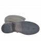 Bota para mujer con cremallera interna en piel de color negro tacon 3 - Tallas disponibles:  32