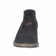 Zapato con cordones para hombre en gamuza negra con decoraciones Brogue y añadidos en piel marron - Tallas disponibles:  47