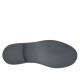Scarpa stringata da uomo in camoscio nero con lavorazione Brogue e inserti di pelle marrone - Misure disponibili: 47