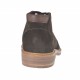 Zapato con cordones para hombre en gamuza marron oscura con decoraciones Brogue y añadidos en piel marron - Tallas disponibles:  47