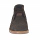 Zapato con cordones para hombre en gamuza marron oscura con decoraciones Brogue y añadidos en piel marron - Tallas disponibles:  47