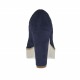 Scarpa da donna aperta in punta in camoscio blu tacco 10 - Misure disponibili: 31, 33, 34, 42