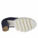 Open-toe Damenpump aus blauem Wildleder Absatz 10 - Verfügbare Größen:  31, 34, 42