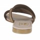 Sabot da donna in nabuk taupe tacco 1 - Misure disponibili: 42
