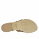 Sabot da donna in nabuk taupe tacco 1 - Misure disponibili: 42