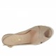Sandalo da donna in camoscio beige sabbia tacco 10 - Misure disponibili: 32