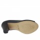Scarpa aperta da donna in pelle blu tacco 8 - Misure disponibili: 42, 43