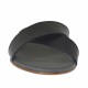 Mule pour femmes en cuir noir talon 1 - Pointures disponibles:  42, 47
