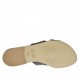 Mule pour femmes en cuir noir talon 1 - Pointures disponibles:  42, 47