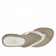 Sabot infradito da donna in pelle bianca tacco 1 - Misure disponibili: 42