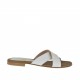 Sabot da donna in pelle bianca tacco 1 - Misure disponibili: 42