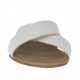 Sabot da donna in pelle bianca tacco 1 - Misure disponibili: 42