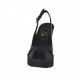 Sandalo da donna in pelle nera tacco 10 - Misure disponibili: 32, 33, 42