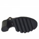 Sandalo da donna in pelle nera tacco 10 - Misure disponibili: 32, 42
