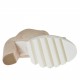 Escarpin à bout ouvert pour femmes avec fermeture eclair en daim rose talon 9 - Pointures disponibles:  32, 42