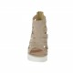 Scarpa da donna aperta in punta con cerniera in camoscio color sabbia tacco 9 - Misure disponibili: 31, 34, 42