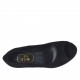 Scarpa da donna aperta in punta in camoscio nero con plateau e tacco 10 - Misure disponibili: 34